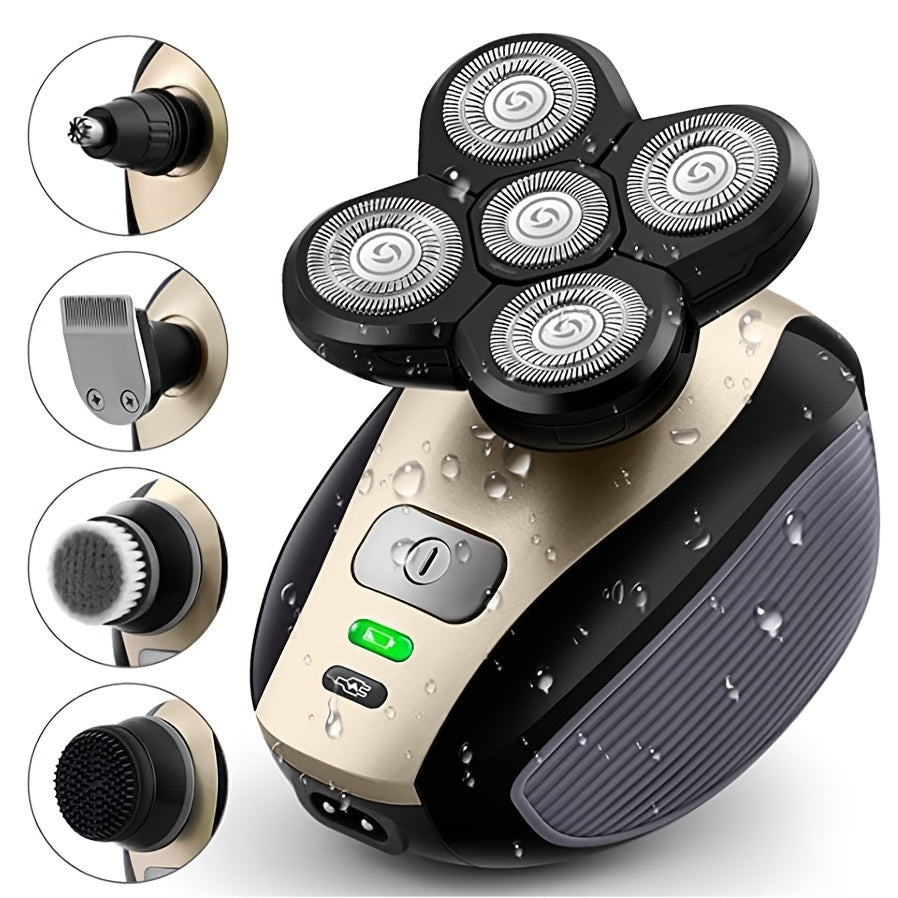 Ultimate Electric Head Shaver - Cordless, Rechargeable, Waterproof with Rotary Blades, Clippers, Nose Trimmer, Massager - USB Charging - Digital Edges | Online Electronics Store