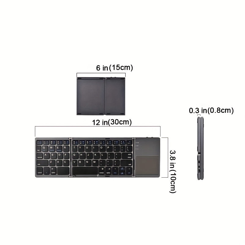 Wireless Three Fold Keyboard - Digital Edges | Online Electronics Store