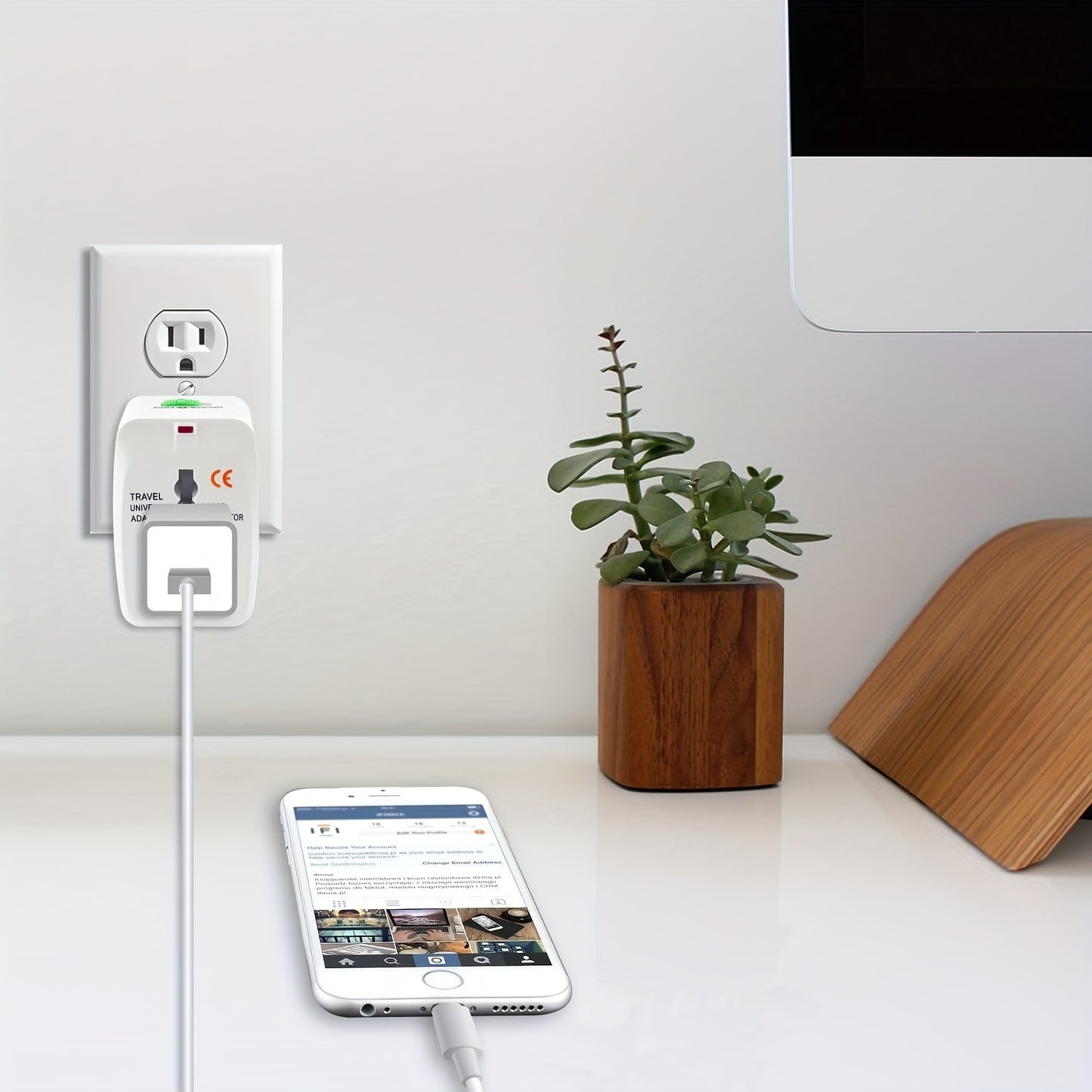 All In One Travel Wall Charger Plug Adapter (Smart High Speed 2 USB Charging Ports) USA EU UK France Italy Australia India Outlets - Digital Edges | Online Electronics Store