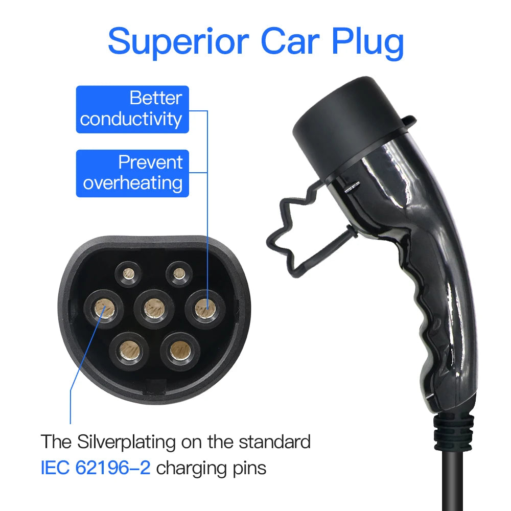 15m ev charging cable