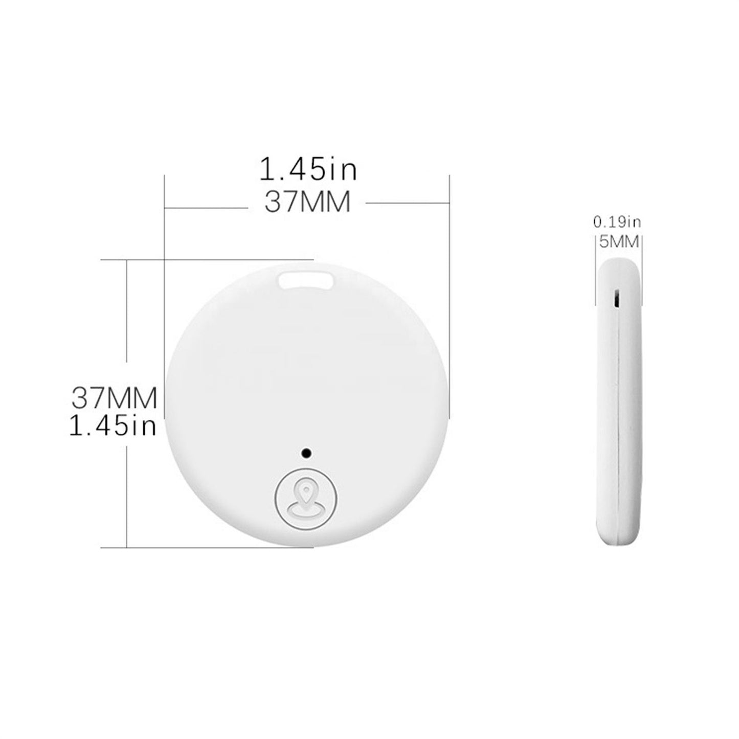 1pc Anti Loss Luggage Tag, Keychain - Smart GPS Tracking Finder