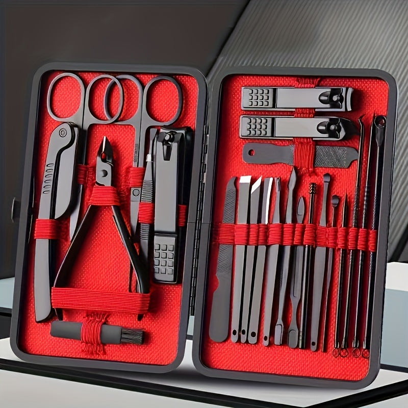 Professional Black Nail Clipper Set - Ultra Sharp & Sturdy Fingernail and Toenail Cutters for Pedicure Care - 10pcs - Digital Edges | Online Electronics Store