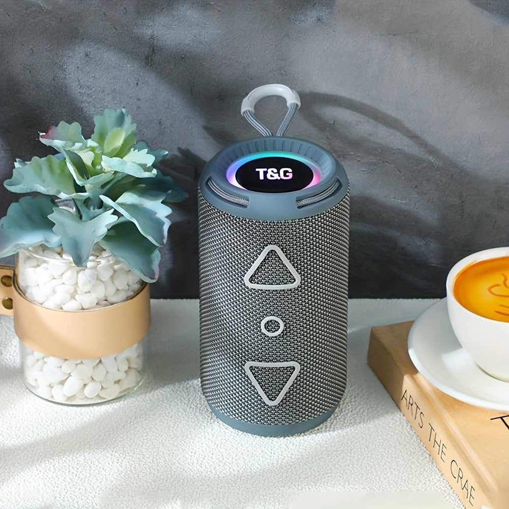 T&G656 RGB Light Wireless Cylinder BT Speaker Portable Book Outdoor Waterproof - Digital Edges | Online Electronics Store