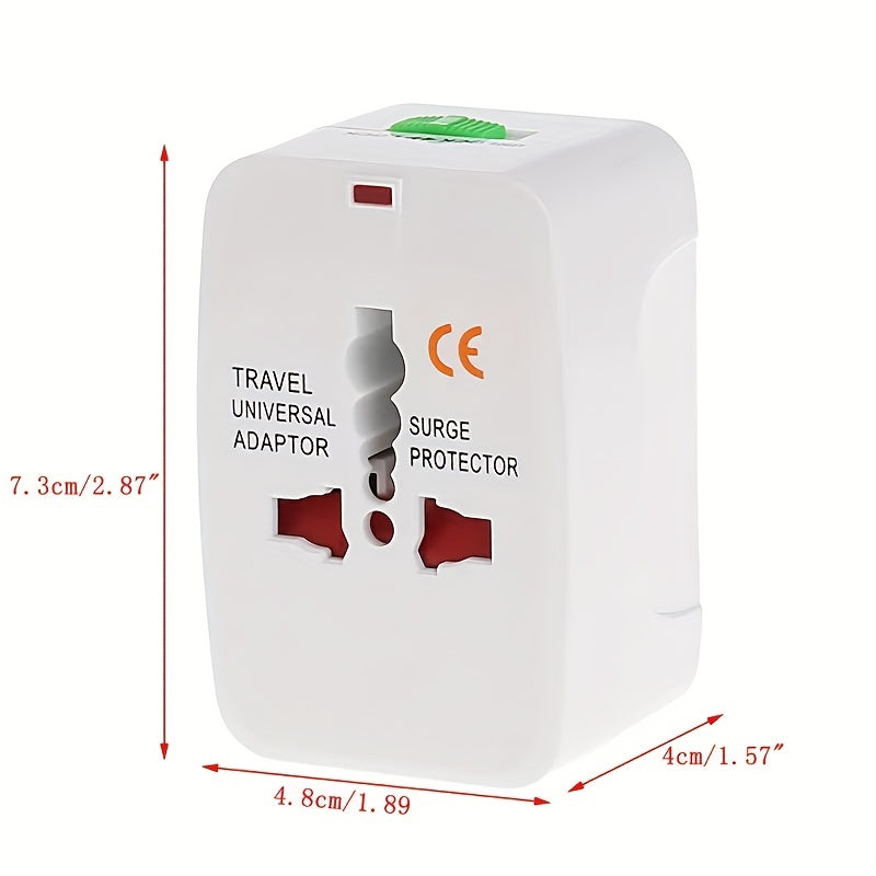 All In One Travel Wall Charger Plug Adapter (Smart High Speed 2 USB Charging Ports) USA EU UK France Italy Australia India Outlets - Digital Edges | Online Electronics Store