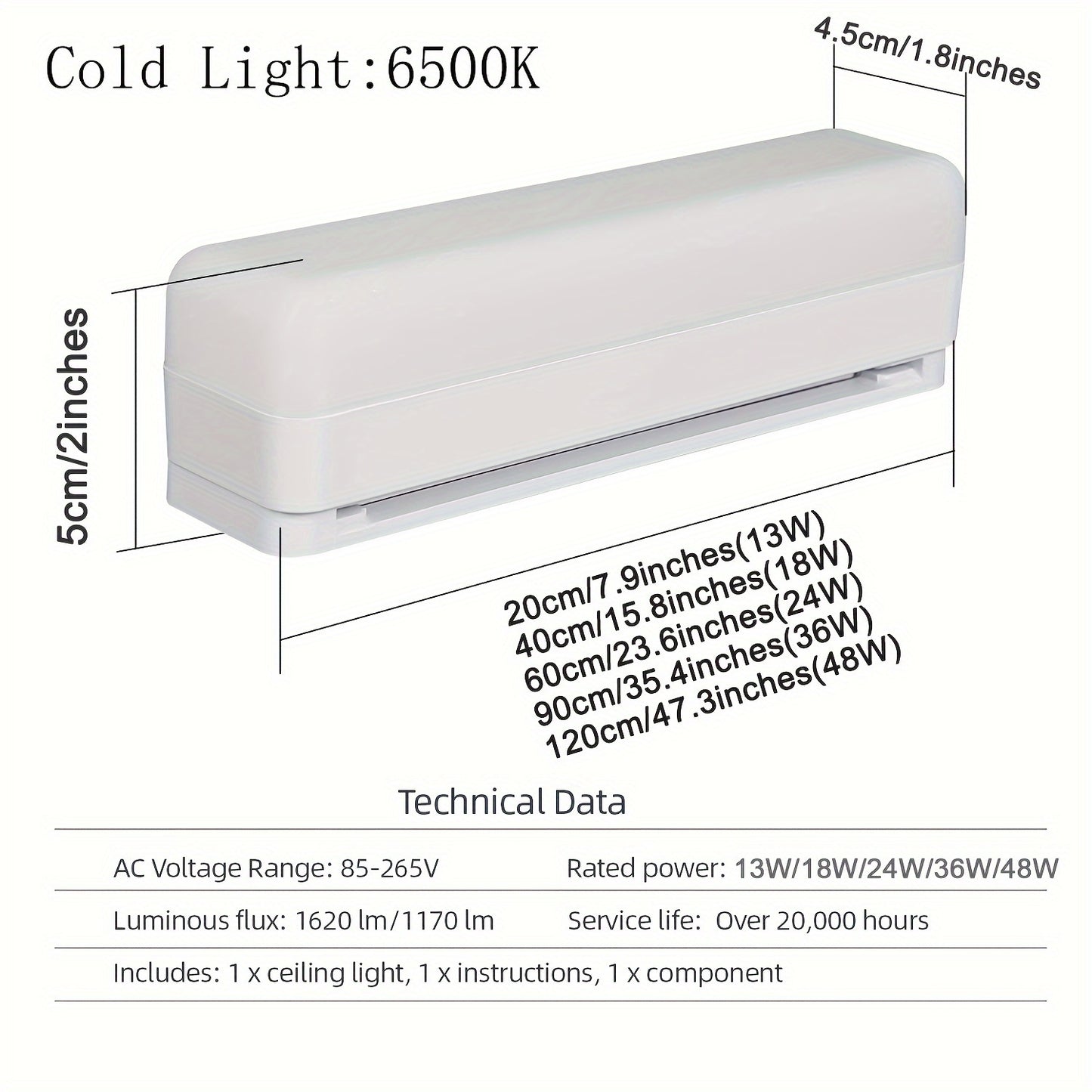LED Ceiling Light Cold Light, Modern LED Ceiling Light, Monochromatic Light Non-dimmable, For Living Room/Bedroom/Dining Room/Office Multiple Sizes, DH-CX-18W-SQ-30K-M - Digital Edges | Online Electronics Store