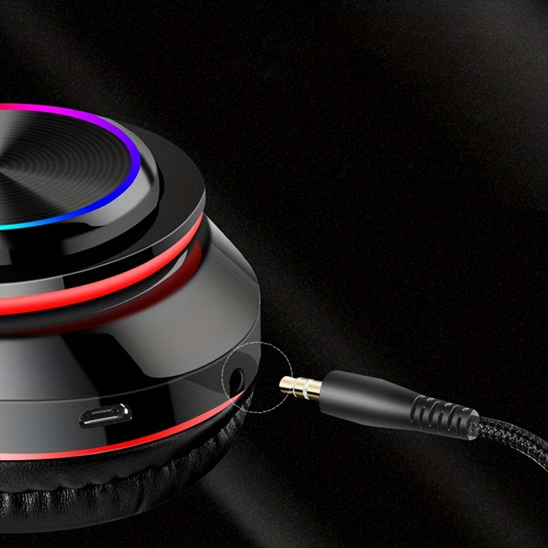 B39 Light Emitting Wireless Headphones: Colorful LED Lights, FM, SD Card Slot, Wired For School, Tablet, PC, TV, Cellphones & Travel - Perfect Gift For Birthday, Easter & Boy/Girlfriends! - Digital Edges | Online Electronics Store