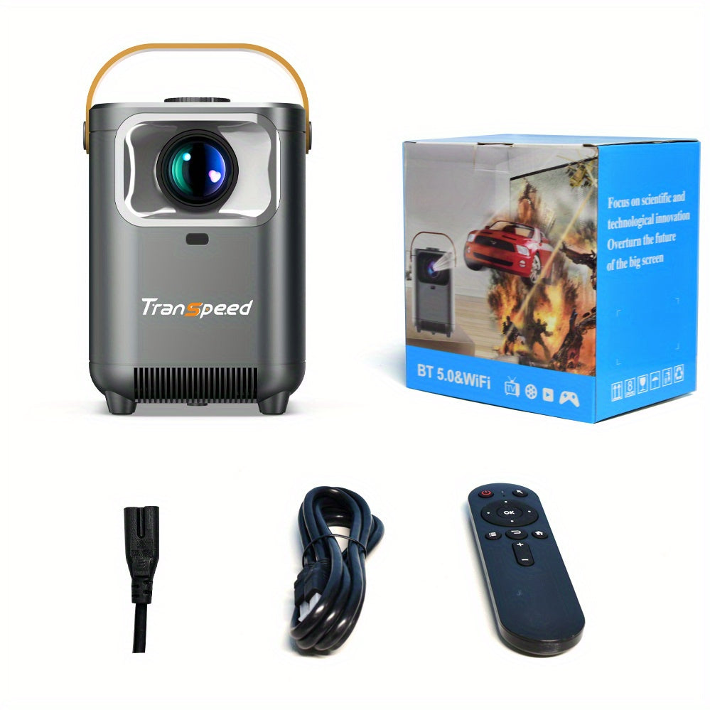 Projector 260ANSI UK Plug Support 4K WIFI 5.08meterscreen Wireless5.0 1280*720P Speaker 5W Home Theater Outdoor Portable - Digital Edges | Online Electronics Store