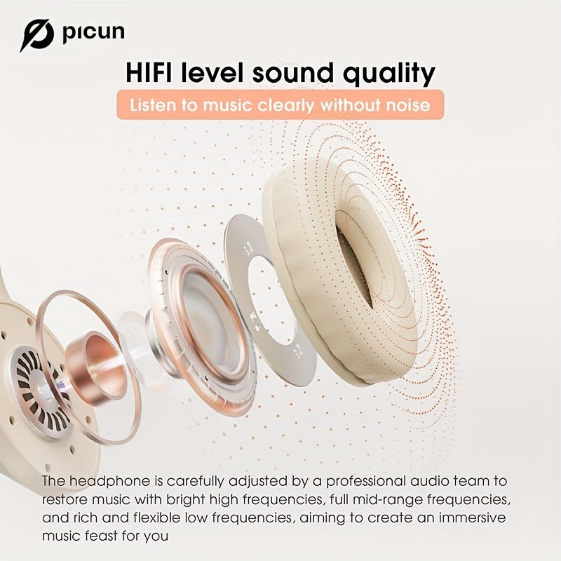 Picun B-01 Wireless Headset Headset E-sports Gaming Headset For Computer Phone Tablet Long Battery Life Holiday Gifts Women/Kids/Children/Men/Adults - Digital Edges | Online Electronics Store