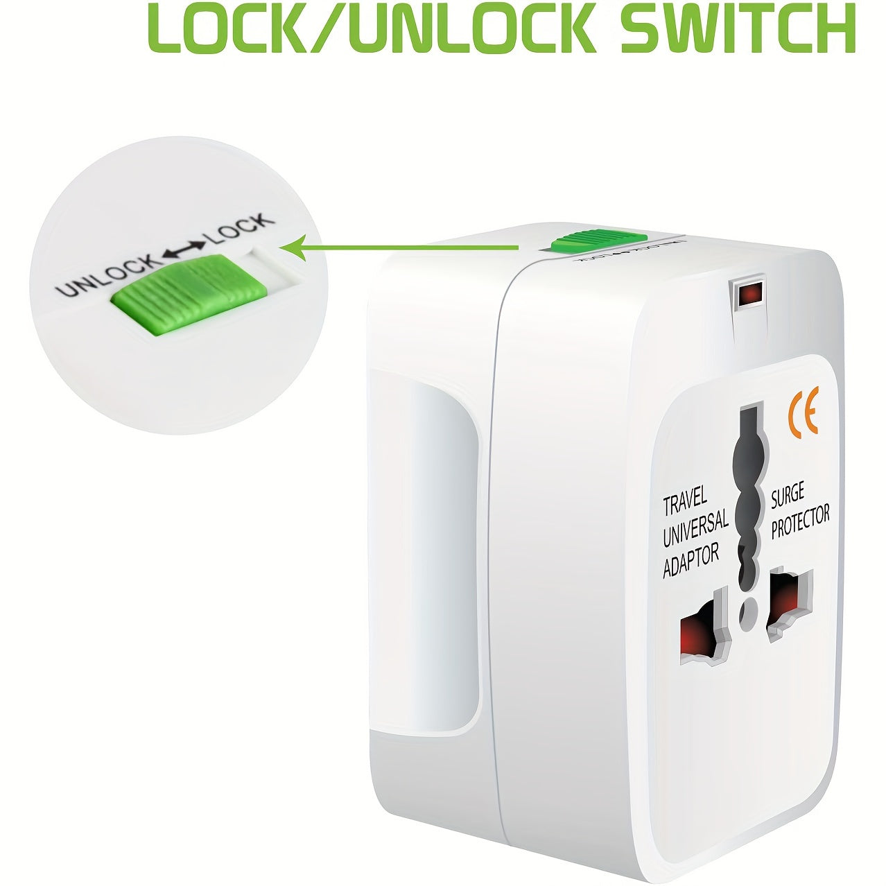 All In One Travel Wall Charger Plug Adapter (Smart High Speed 2 USB Charging Ports) USA EU UK France Italy Australia India Outlets - Digital Edges | Online Electronics Store