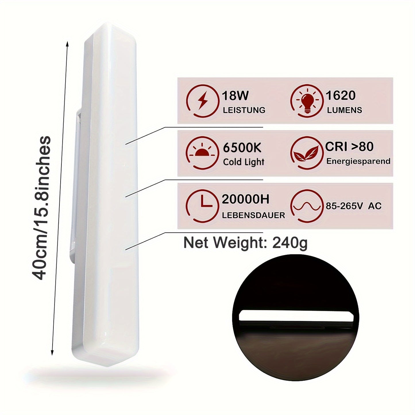 LED Ceiling Light Cold Light, Modern LED Ceiling Light, Monochromatic Light Non-dimmable, For Living Room/Bedroom/Dining Room/Office Multiple Sizes, DH-CX-18W-SQ-30K-M - Digital Edges | Online Electronics Store