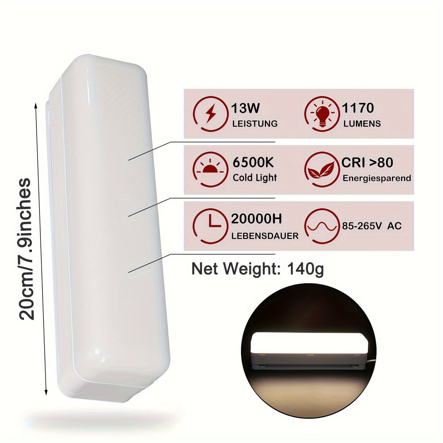 LED Ceiling Light Cold Light, Modern LED Ceiling Light, Monochromatic Light Non-dimmable, For Living Room/Bedroom/Dining Room/Office Multiple Sizes, DH-CX-18W-SQ-30K-M - Digital Edges | Online Electronics Store