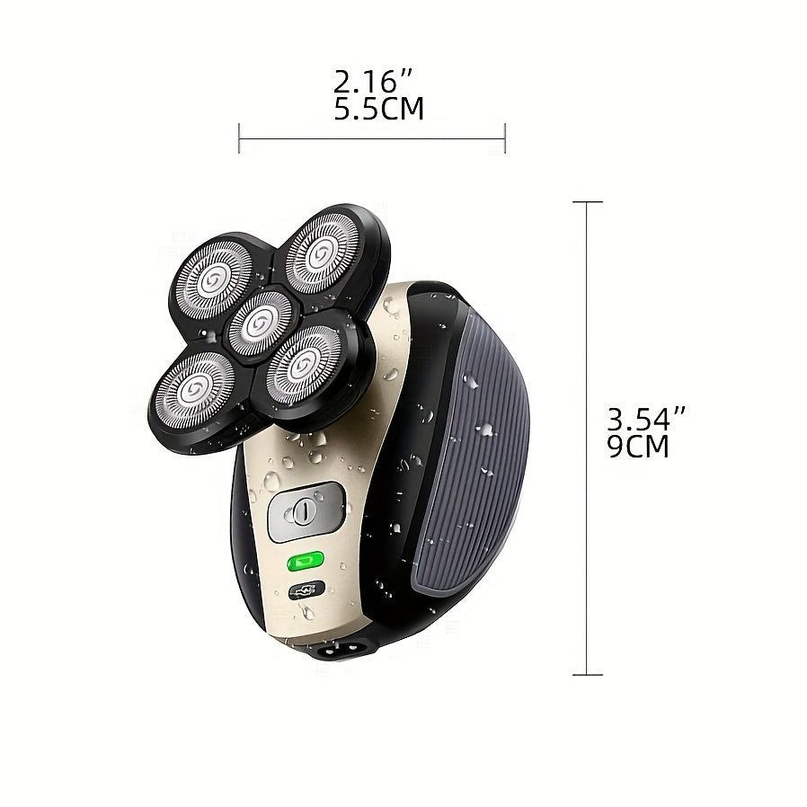 Ultimate Electric Head Shaver - Cordless, Rechargeable, Waterproof with Rotary Blades, Clippers, Nose Trimmer, Massager - USB Charging - Digital Edges | Online Electronics Store