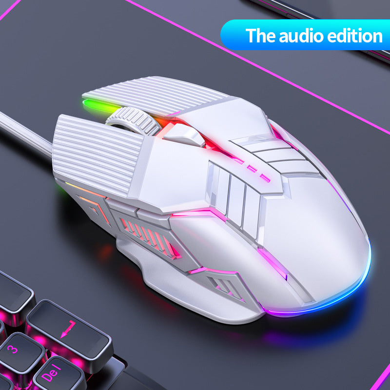 RGB Light Up Wired Gaming Mouse - Silent & Universal for Desktop, Laptop & Office - Digital Edges | Online Electronics Store