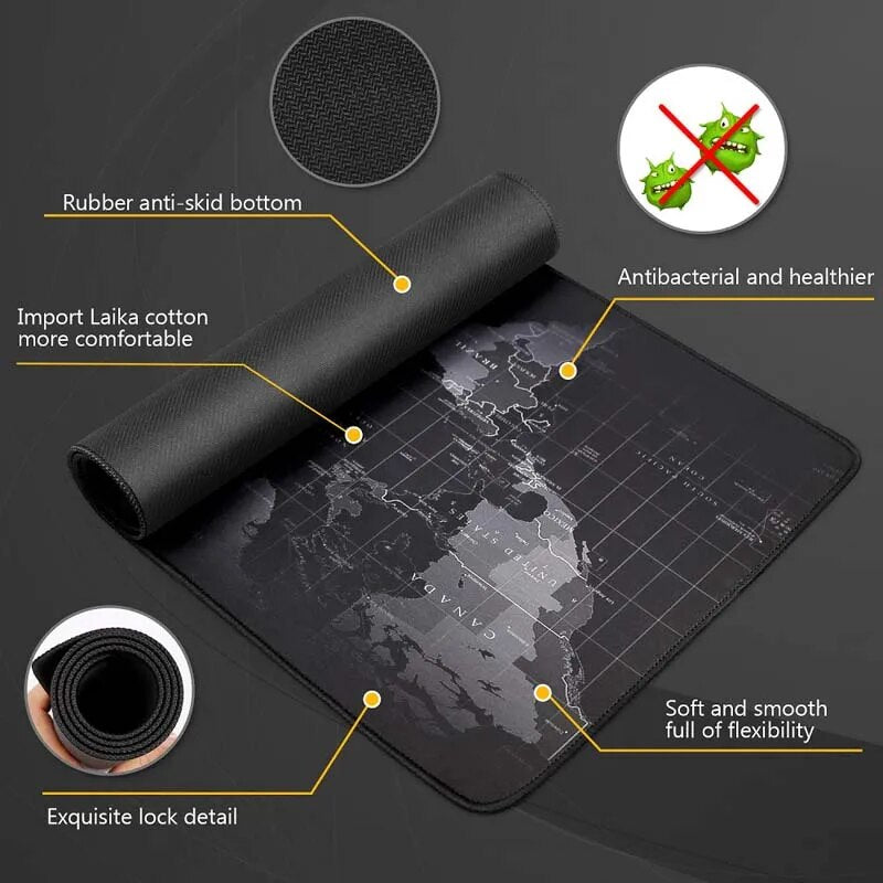 Escape from Tarkov Gaming Large Mouse Pad 900X400 Xxl Mousepad Desk Mat Desktop Accessories Gamer Map Mouse Mat HD Print Smooth - Digital Edges | Online Electronics Store