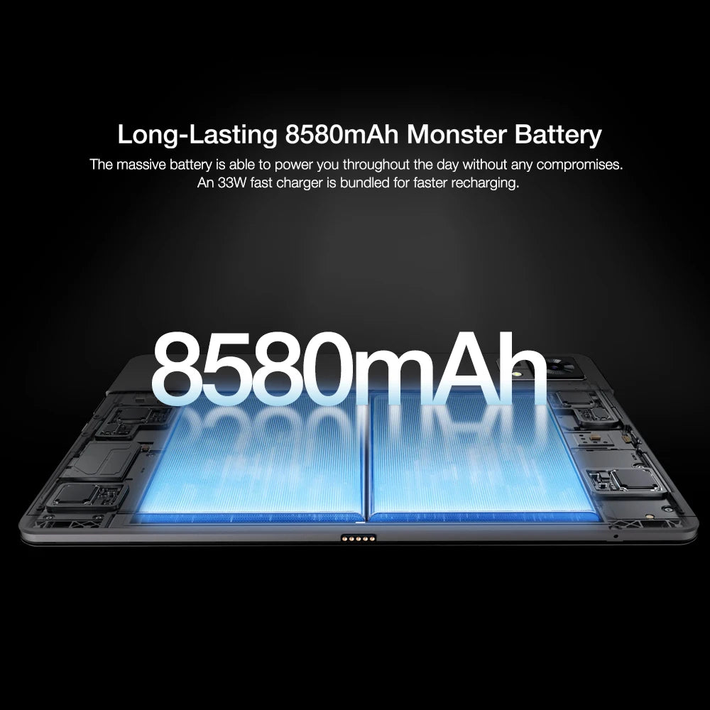 DOOGEE T30 Pro Tablet MediaTek Helio G99 11'' 2.5K TÜV Certified 8GB+256GB 8580mAh 20MP Main Camera Android 13
