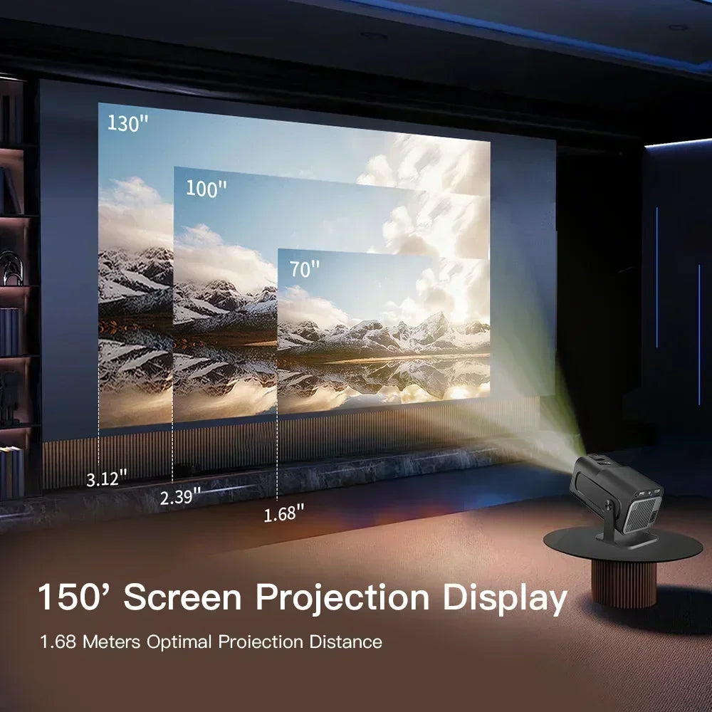 HY320MAX High Quality 400 ANSI Projector Enhances Your Gaming Experience with180°Rotation for Ultimate Visual Experience