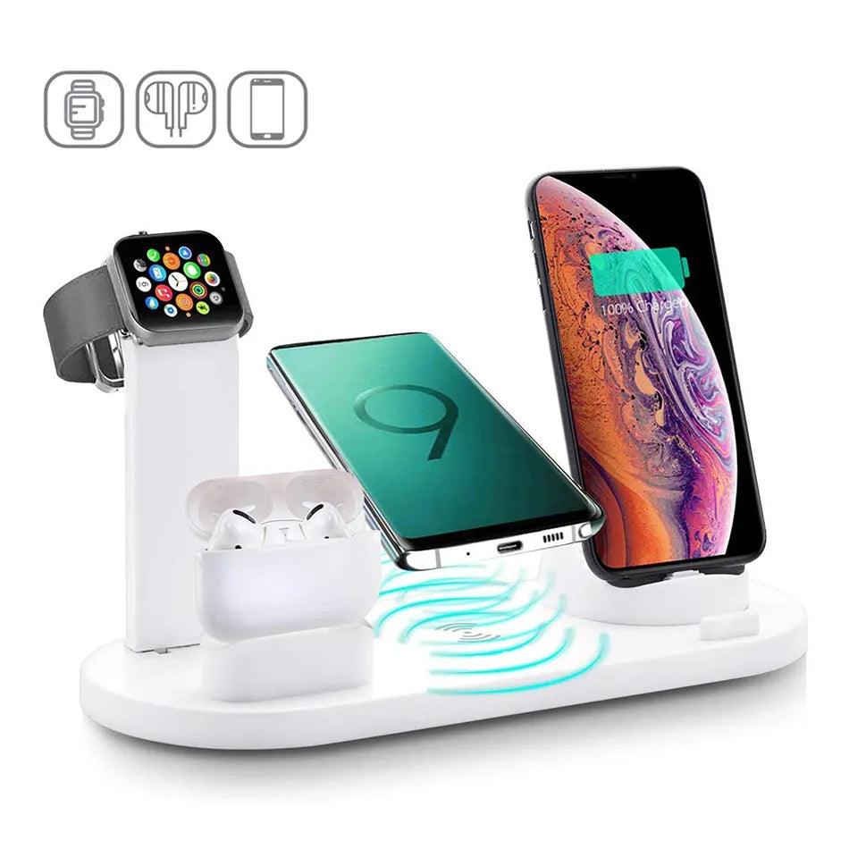 15W 7 in 1 Wireless Charger Stand Pad For iPhone 14 13 12 11 XR Apple Watch Airpods Pro iWatch 8 7 6 Fast Charging Dock Station