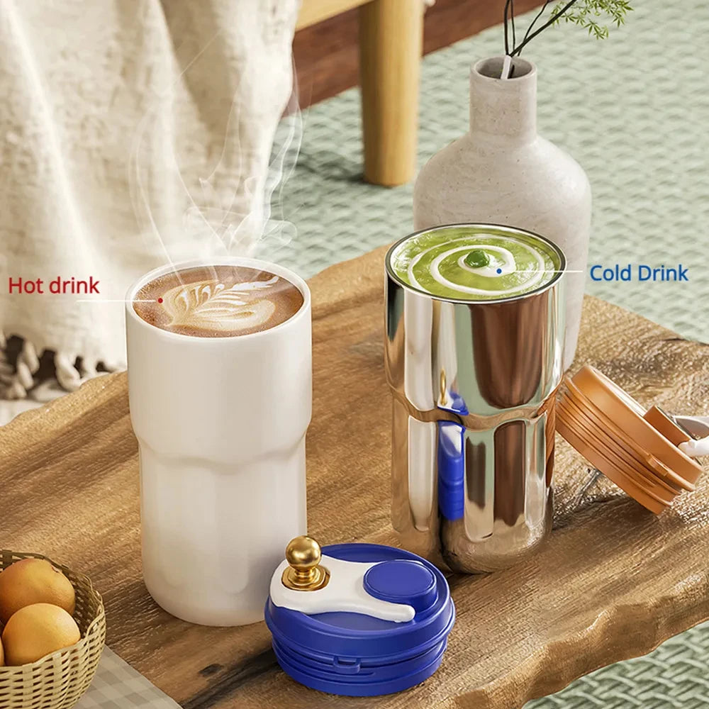 Coffee Mug ,Smart Thermos Bottle Water Digital LED Temperature Cup Stainless Steel Hydro flask Portable Thermoses Gift Student - Digital Edges | Online Electronics Store