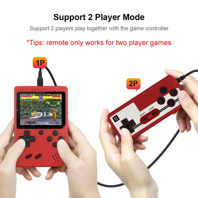 Retro Portable Mini Handheld Video Game Console 8-Bit 3.0 Inch Color LCD Kids Color Game Player Built-in 400 games - Digital Edges | Online Electronics Store