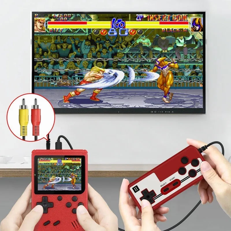 Retro Portable Mini Handheld Video Game Console 8-Bit 3.0 Inch Color LCD Kids Color Game Player Built-in 400 games - Digital Edges | Online Electronics Store