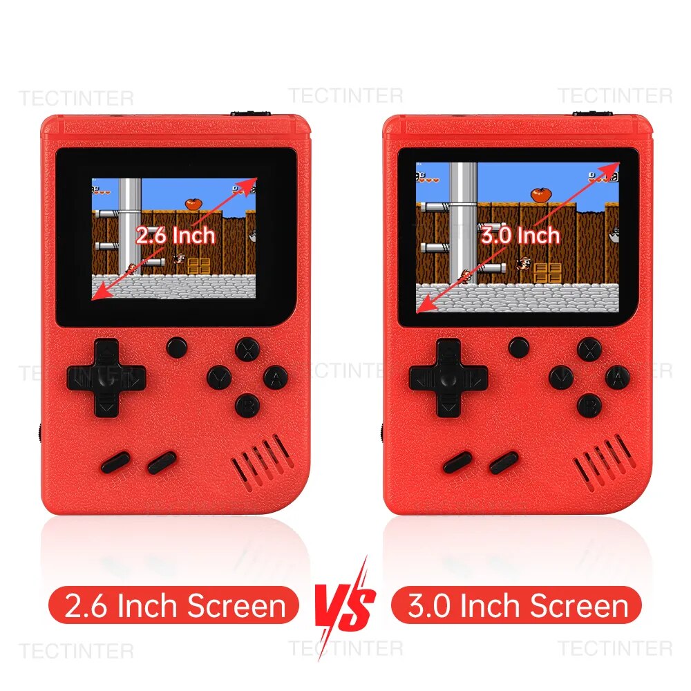 Retro Portable Mini Handheld Video Game Console 8-Bit 3.0 Inch Color LCD Kids Color Game Player Built-in 400 games - Digital Edges | Online Electronics Store
