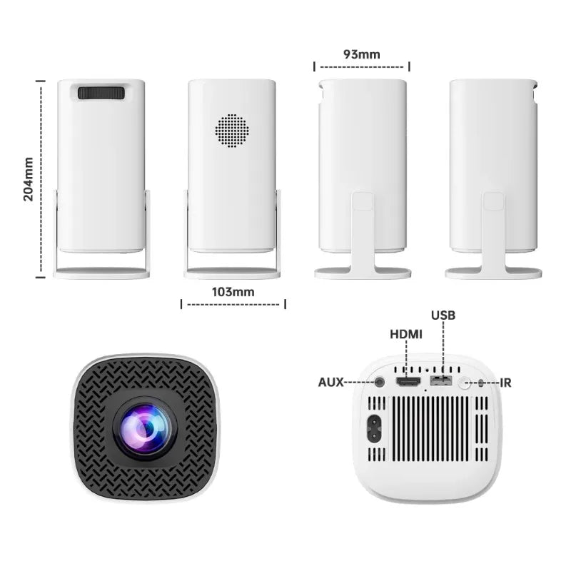 P30 Max Projector HD 1080P Android 11 Projector Video Game Console With 2 Wireless Game Controllers Built-in 3000 Games
