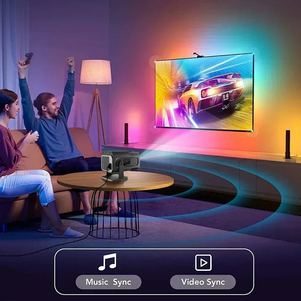 HY320MAX High Quality 400 ANSI Projector Enhances Your Gaming Experience with180°Rotation for Ultimate Visual Experience