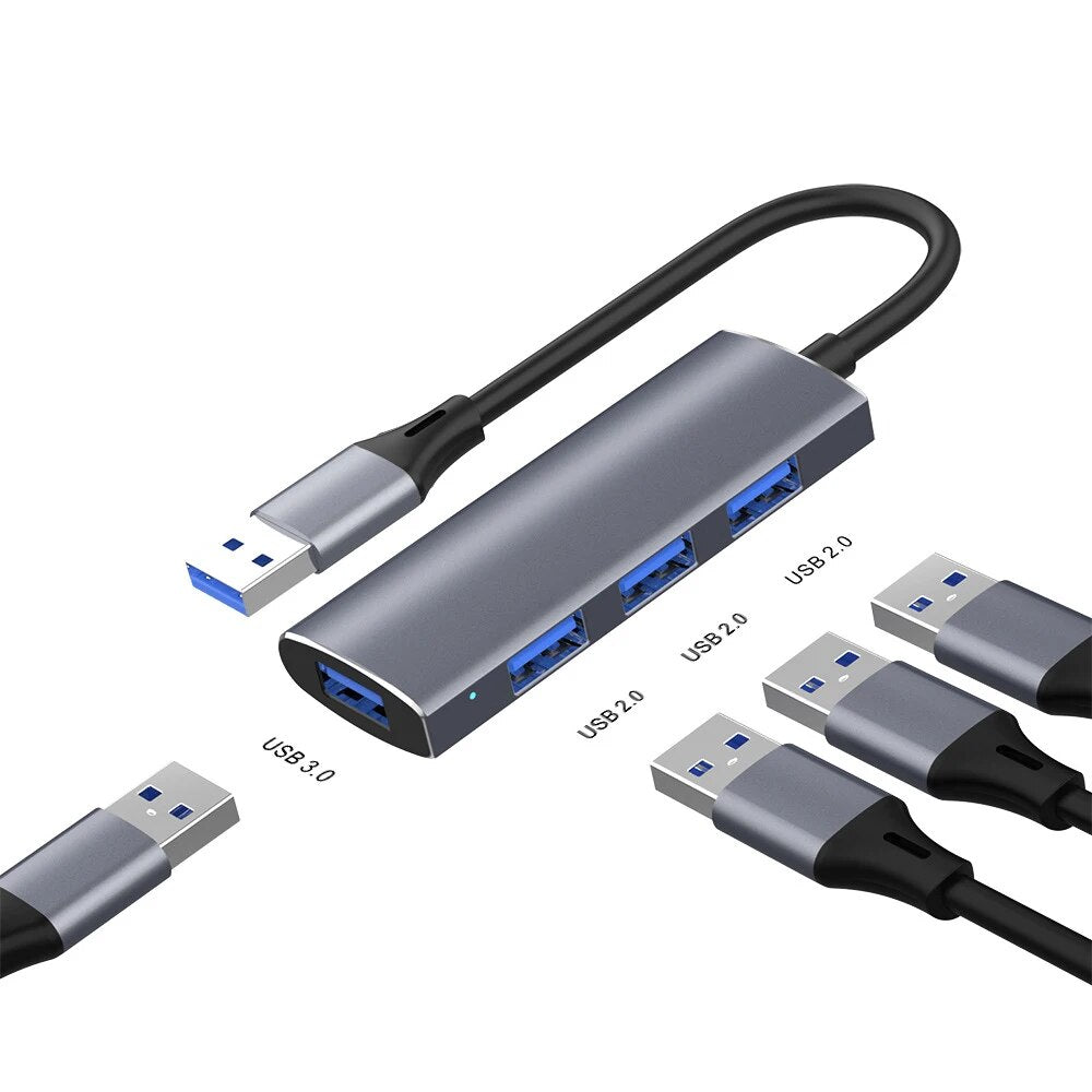 4 In 1 Docking Station Type C USB 3.0 Hub High Speed Transmission For Windows 8/ 7/10 Vista 32/64 Bit XP Macbook Linux Accessory - Digital Edges | Online Electronics Store