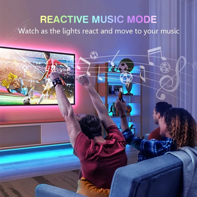 Wi-Fi Tv Led Backlight Rgb Tape Screen Color Sync Led Strip Light For 55-65 Inch Tv/Pc Compatible With Alexa & Google Assistant - Digital Edges | Online Electronics Store
