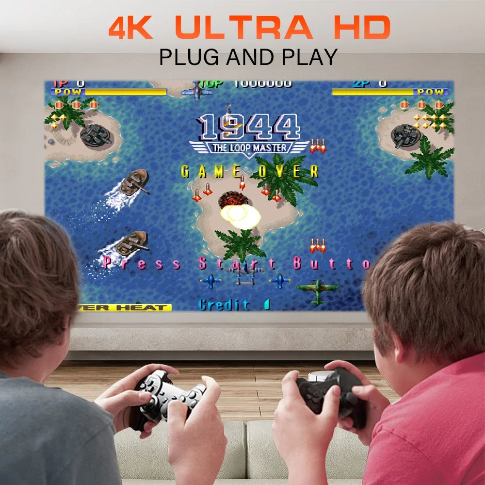 P30 Max Projector HD 1080P Android 11 Projector Video Game Console With 2 Wireless Game Controllers Built-in 3000 Games