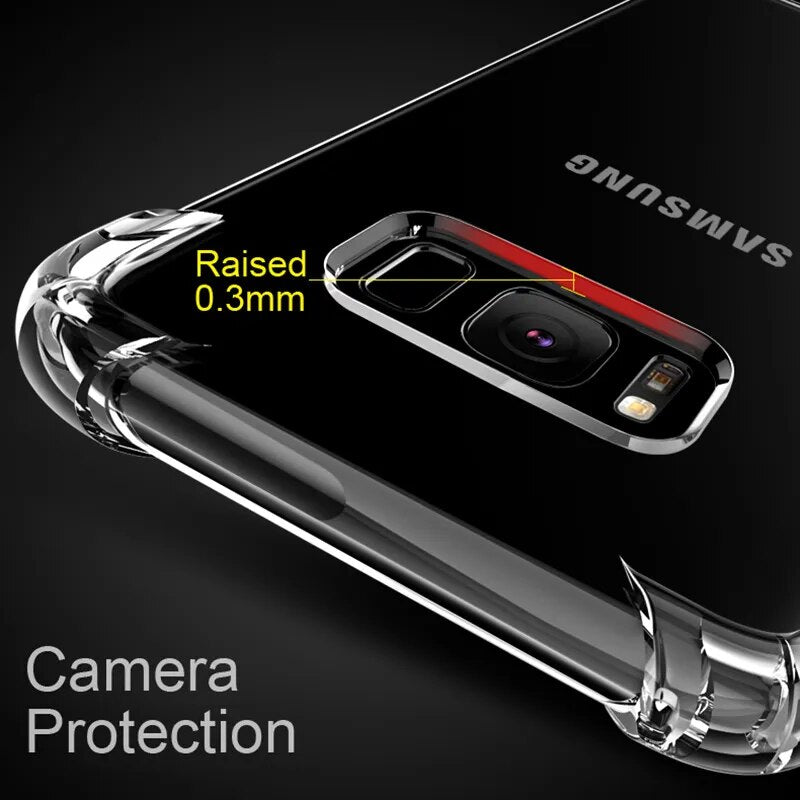 Thick Shockproof Silicone Phone Case For Samsung Galaxy S20 S21FE S22 S23 Ultra S10 S9 S8 Plus S7 Edge Note 20 10 9 8 Back Cover - Digital Edges | Online Electronics Store