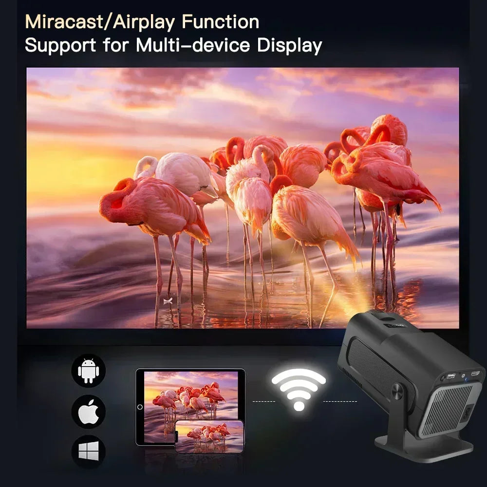 HY320MAX High Quality 400 ANSI Projector Enhances Your Gaming Experience with180°Rotation for Ultimate Visual Experience