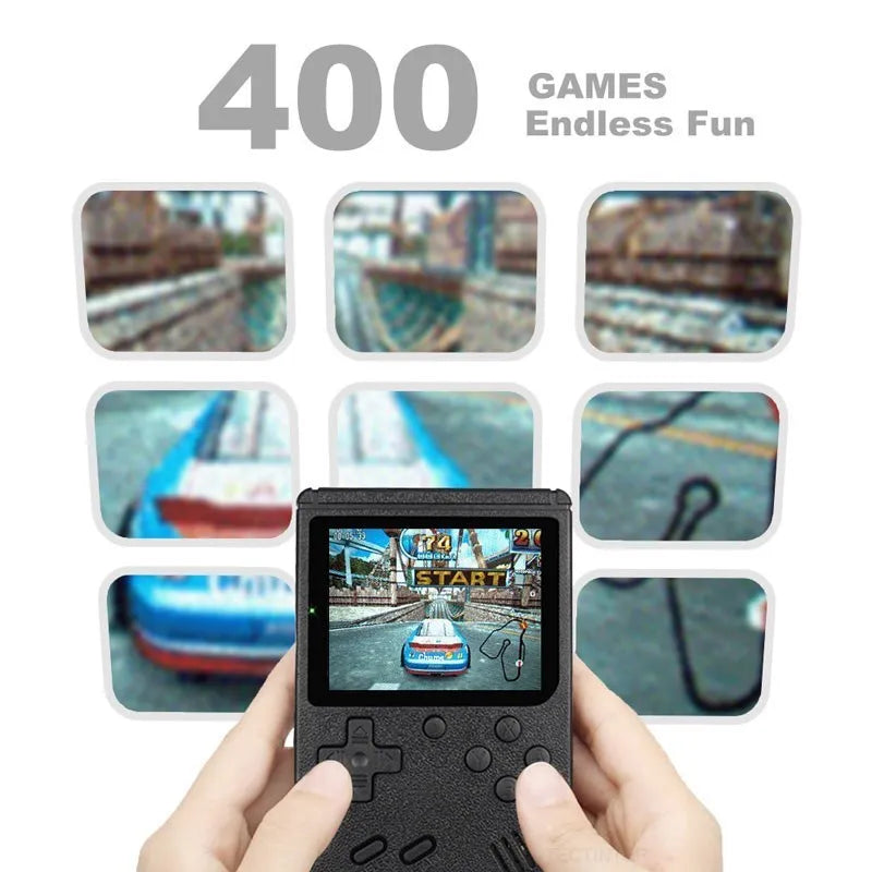 Retro Portable Mini Handheld Video Game Console 8-Bit 3.0 Inch Color LCD Kids Color Game Player Built-in 400 games - Digital Edges | Online Electronics Store