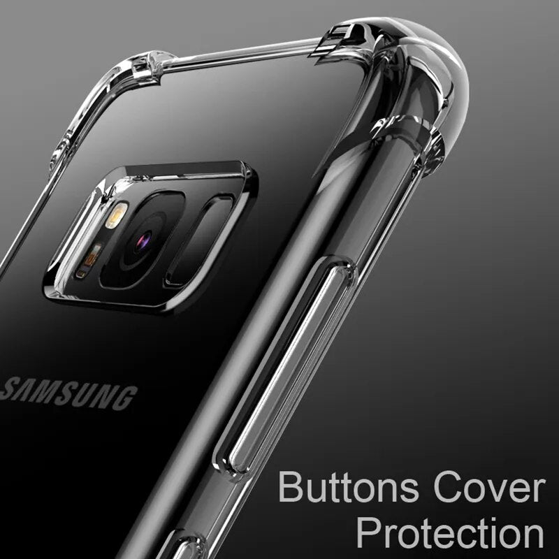 Thick Shockproof Silicone Phone Case For Samsung Galaxy S20 S21FE S22 S23 Ultra S10 S9 S8 Plus S7 Edge Note 20 10 9 8 Back Cover - Digital Edges | Online Electronics Store