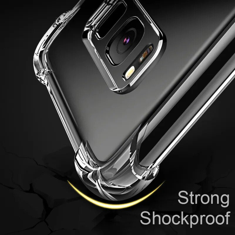 Thick Shockproof Silicone Phone Case For Samsung Galaxy S20 S21FE S22 S23 Ultra S10 S9 S8 Plus S7 Edge Note 20 10 9 8 Back Cover - Digital Edges | Online Electronics Store