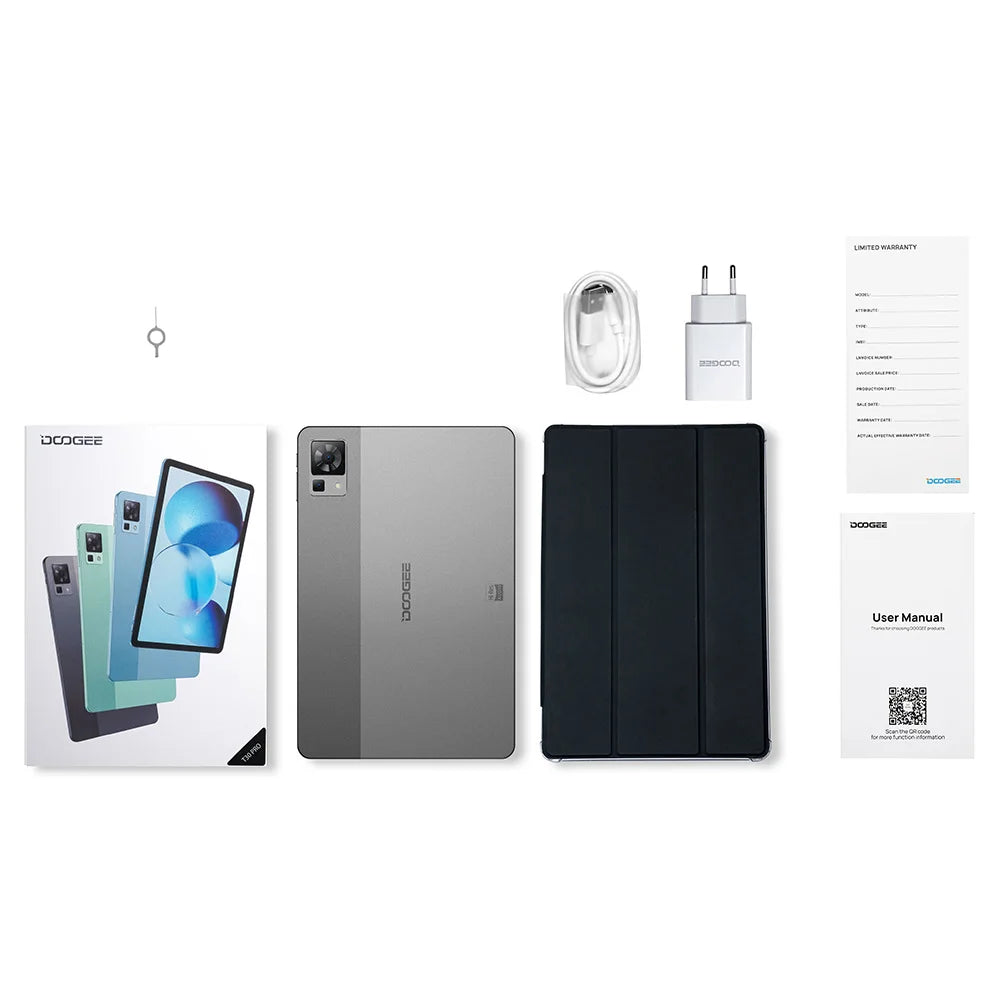DOOGEE T30 Pro Tablet MediaTek Helio G99 11'' 2.5K TÜV Certified 8GB+256GB 8580mAh 20MP Main Camera Android 13