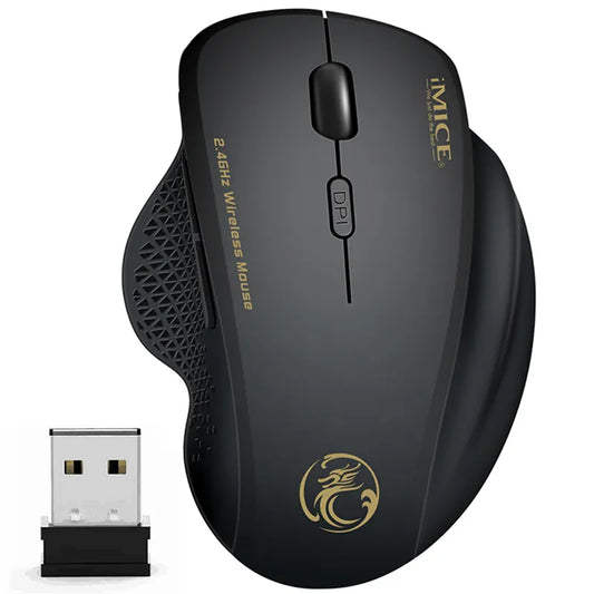 Wireless Mouse Ergonomic Computer Mouse PC Optical Mause with USB Receiver 6 buttons 2.4Ghz Wireless Mice 1600 DPI For Laptop - Digital Edges | Online Electronics Store