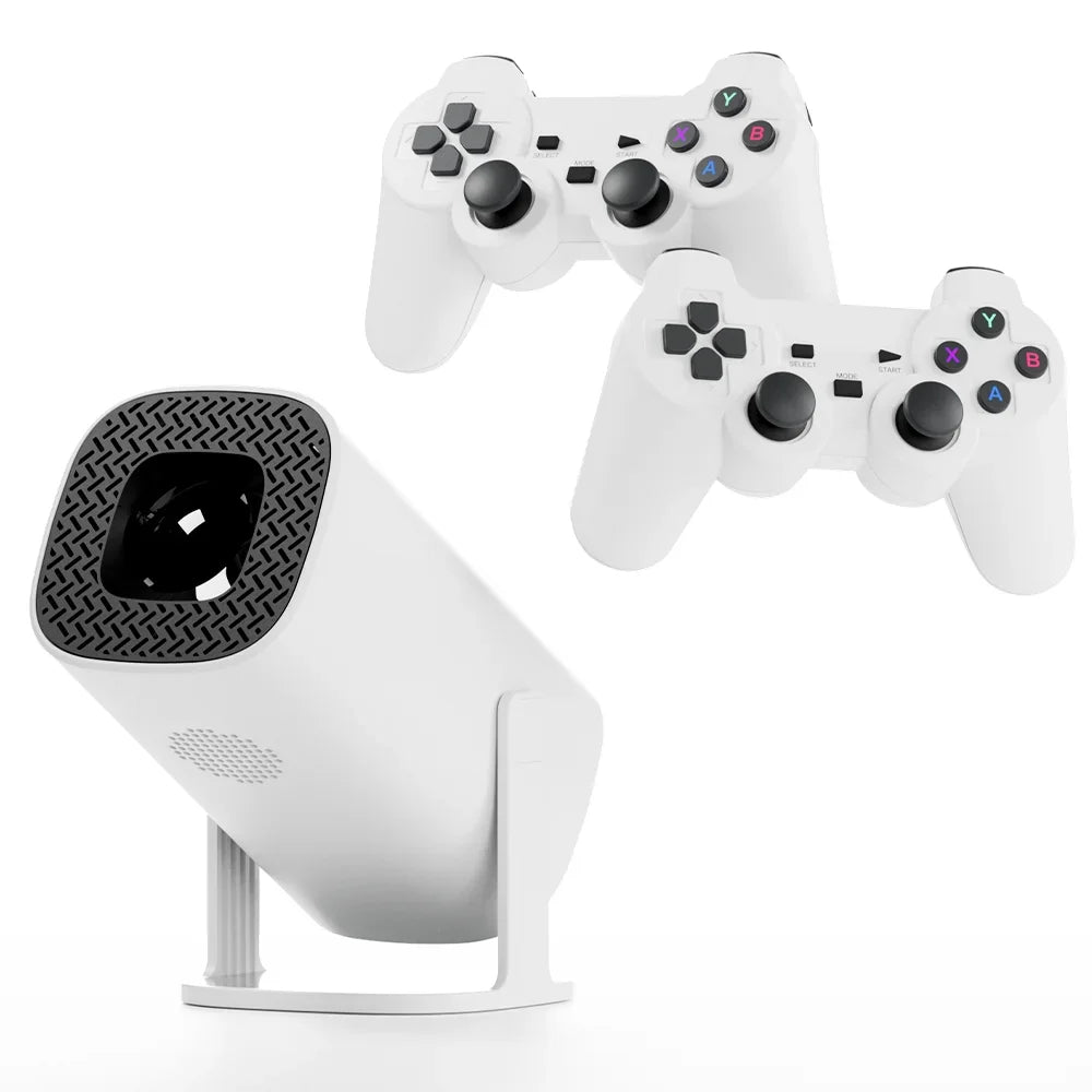 P30 Max Projector HD 1080P Android 11 Projector Video Game Console With 2 Wireless Game Controllers Built-in 3000 Games