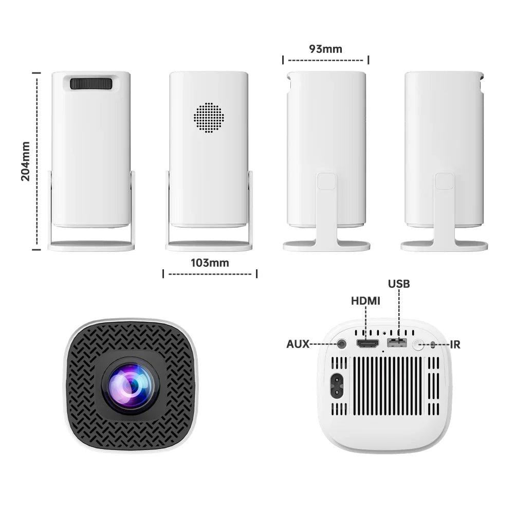 P30 Max Projector HD 1080P Android 11 Projector Video Game Console With 2 Wireless Game Controllers Built-in 3000 Games