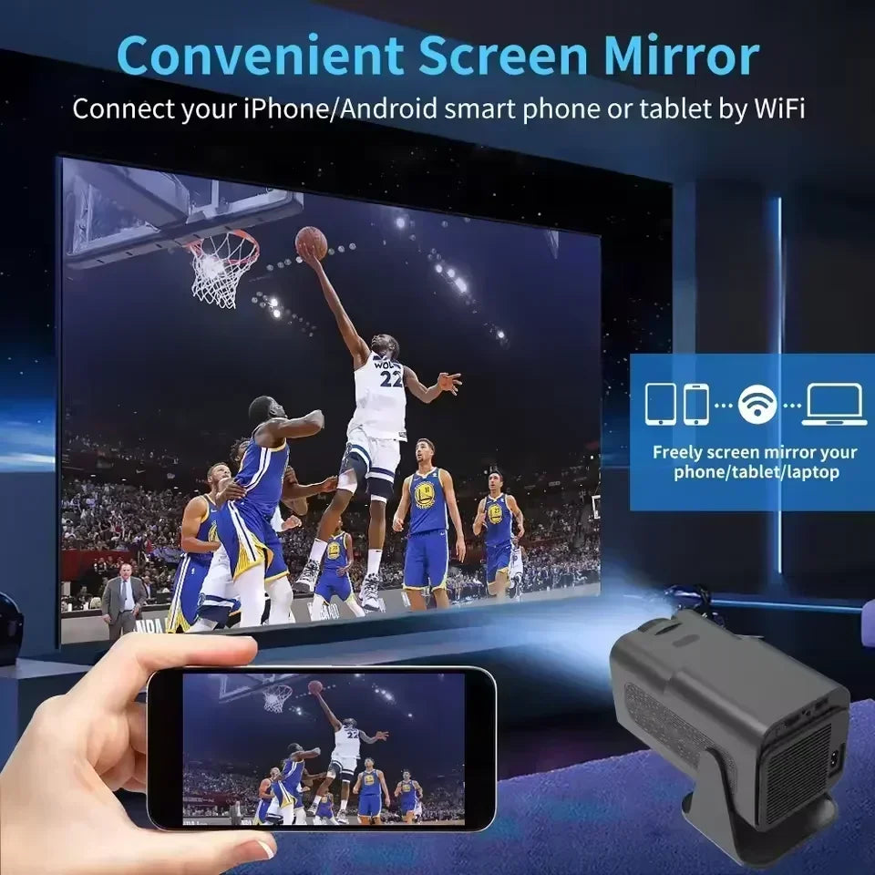 HY320MAX High Quality 400 ANSI Projector Enhances Your Gaming Experience with180°Rotation for Ultimate Visual Experience