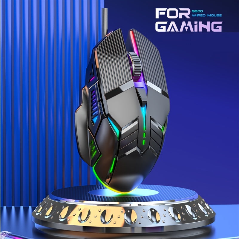 RGB Light Up Wired Gaming Mouse - Silent & Universal for Desktop, Laptop & Office - Digital Edges | Online Electronics Store