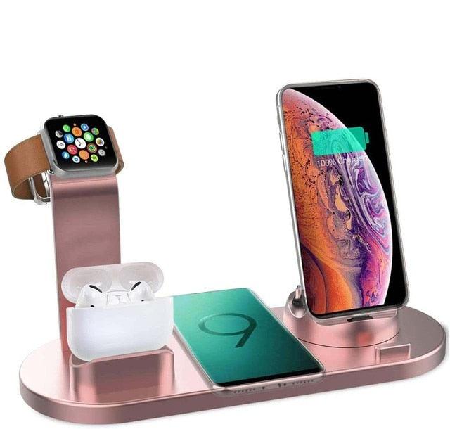 15W 7 in 1 Wireless Charger Stand Pad For iPhone 14 13 12 11 XR Apple Watch Airpods Pro iWatch 8 7 6 Fast Charging Dock Station