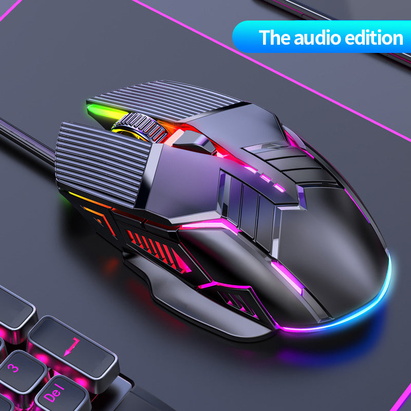 RGB Light Up Wired Gaming Mouse - Silent & Universal for Desktop, Laptop & Office - Digital Edges | Online Electronics Store