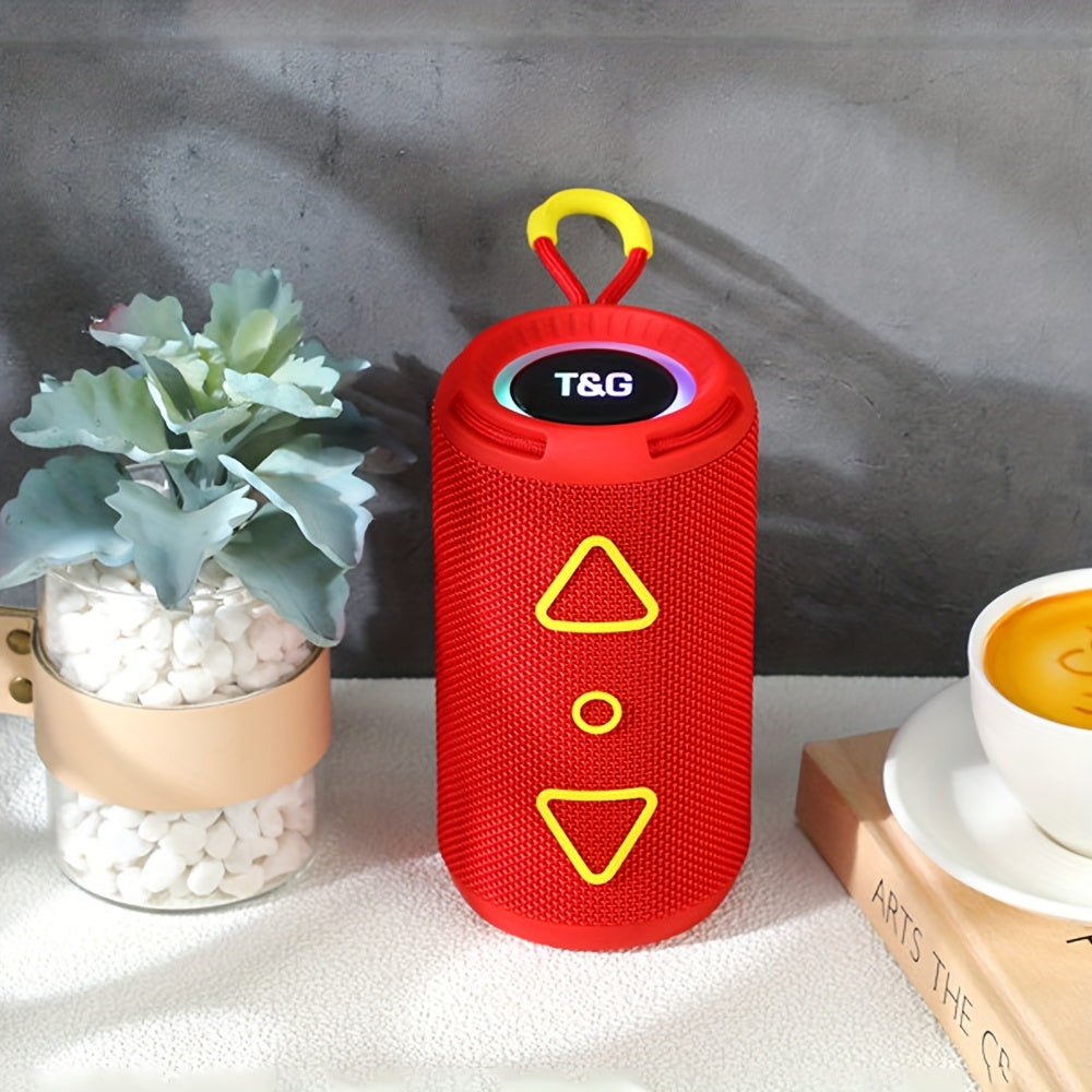 T&G656 RGB Light Wireless Cylinder BT Speaker Portable Book Outdoor Waterproof - Digital Edges | Online Electronics Store