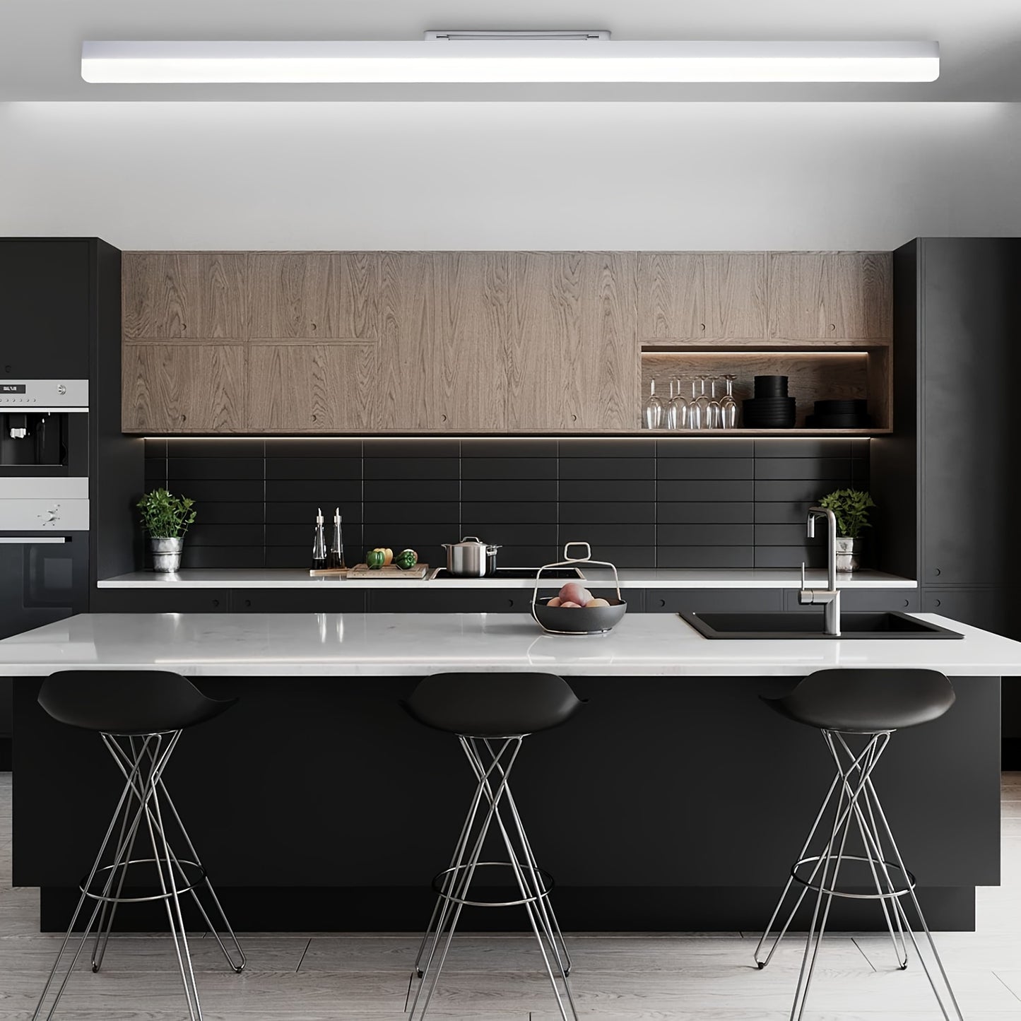 LED Ceiling Light Cold Light, Modern LED Ceiling Light, Monochromatic Light Non-dimmable, For Living Room/Bedroom/Dining Room/Office Multiple Sizes, DH-CX-18W-SQ-30K-M - Digital Edges | Online Electronics Store