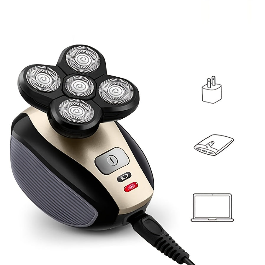 Ultimate Electric Head Shaver - Cordless, Rechargeable, Waterproof with Rotary Blades, Clippers, Nose Trimmer, Massager - USB Charging - Digital Edges | Online Electronics Store