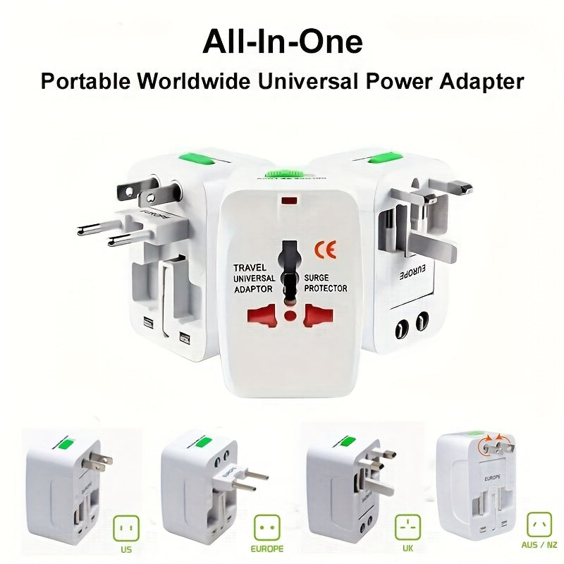 All-in-One Universal Plug Adapter - Worldwide Power Converter - Digital Edges | Online Electronics Store