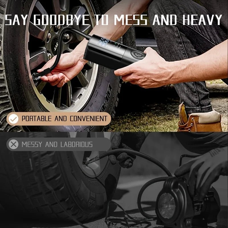 Best Air Compressor for Car Tires | CAFELE 12V-Electric Air Pump Wireless - Digital Edges | Online Electronics Store