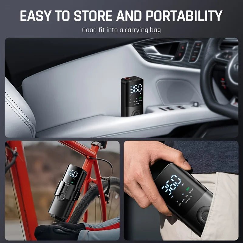 Best Air Compressor for Car Tires | CAFELE 12V-Electric Air Pump Wireless - Digital Edges | Online Electronics Store