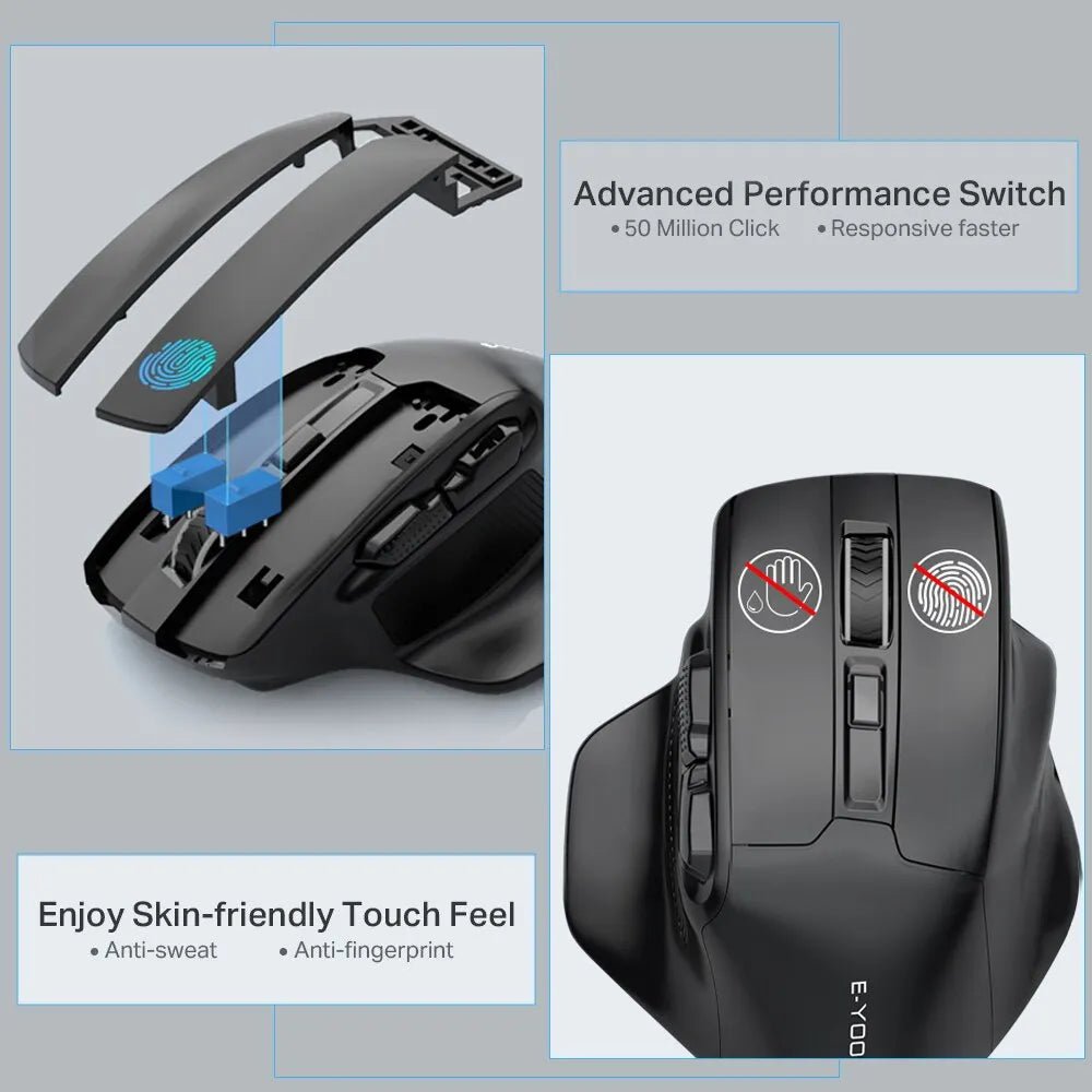 Best Gaming Mouse for Big Hands | E-YOOSO-PAW3212 4800 DPI 5 Buttons - Digital Edges | Online Electronics Store